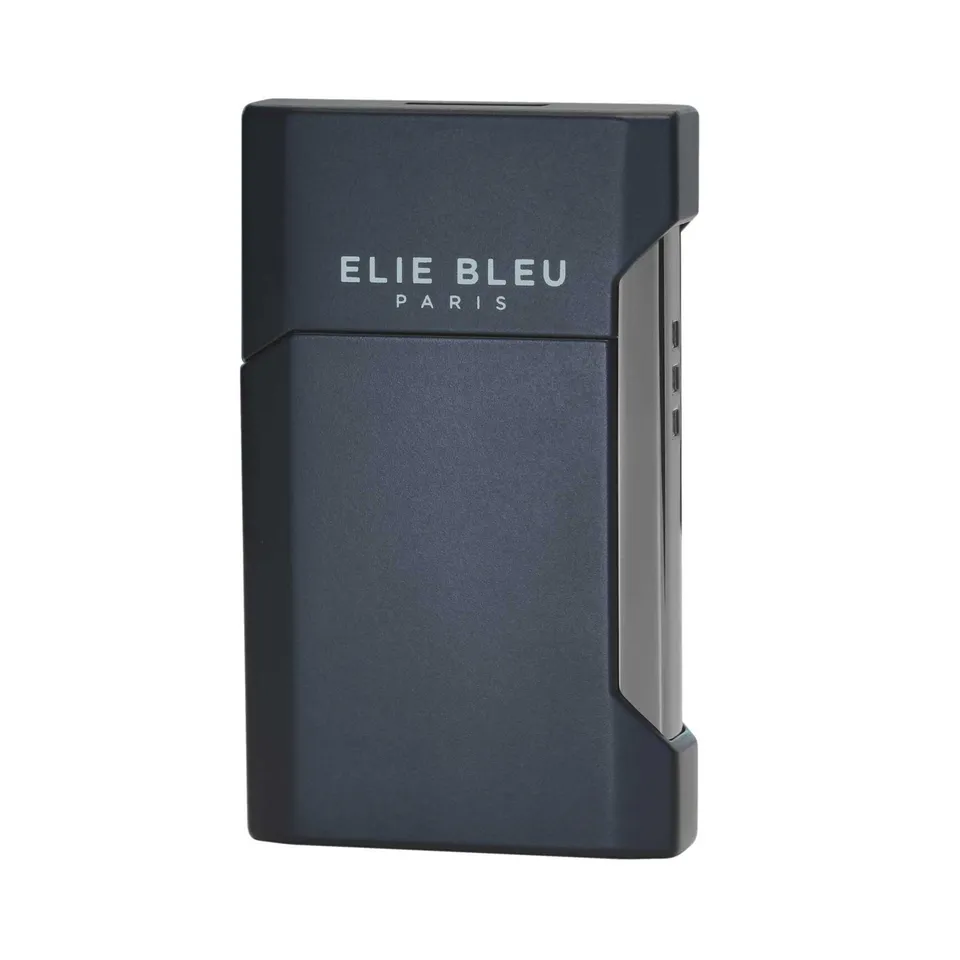 elie-bleu-plano-taschenfeuerzeug-schwarz-monochrom-ebj12222 image 1