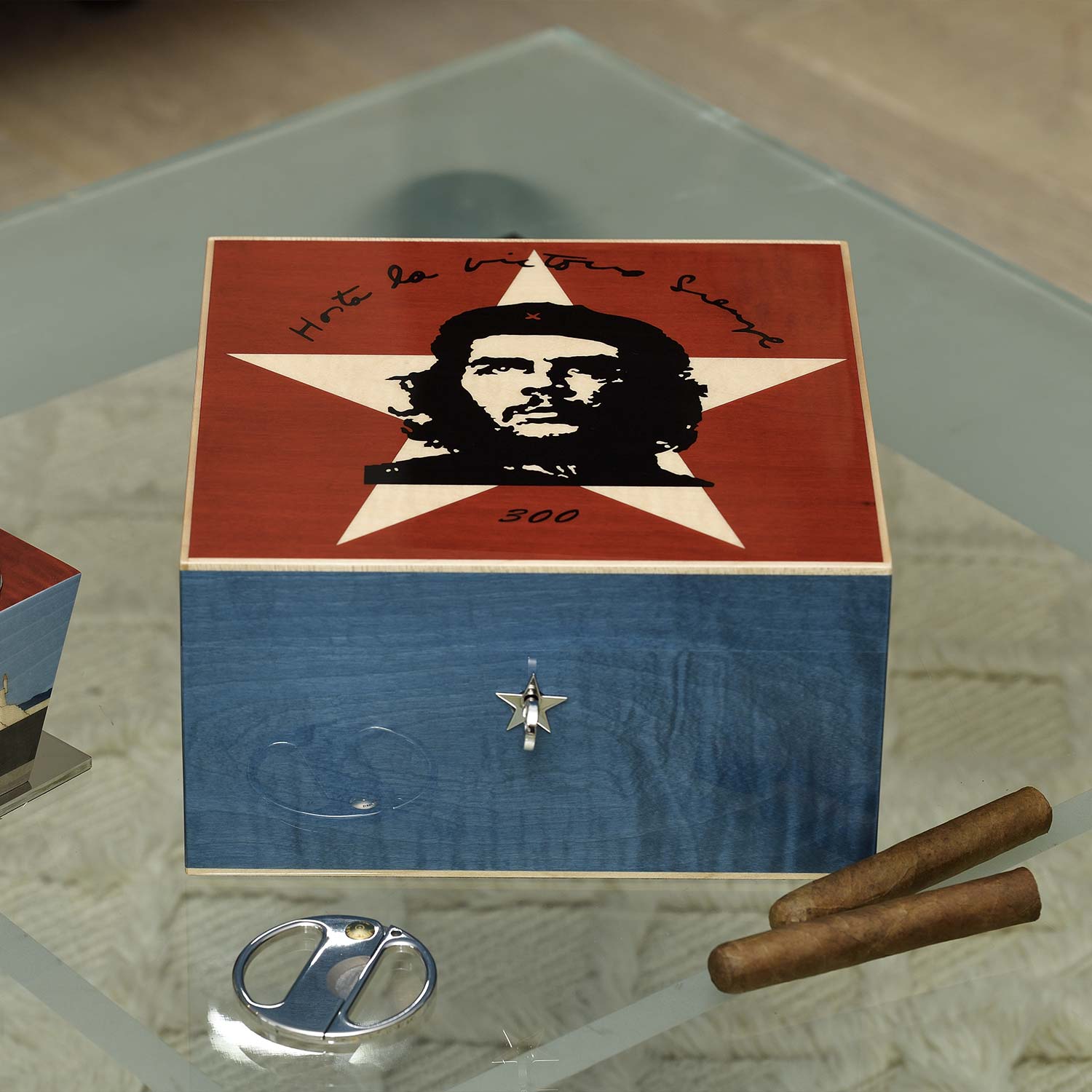 elie-bleu-che-star-humidor-f-r-75-zigarren-sycomore image 7