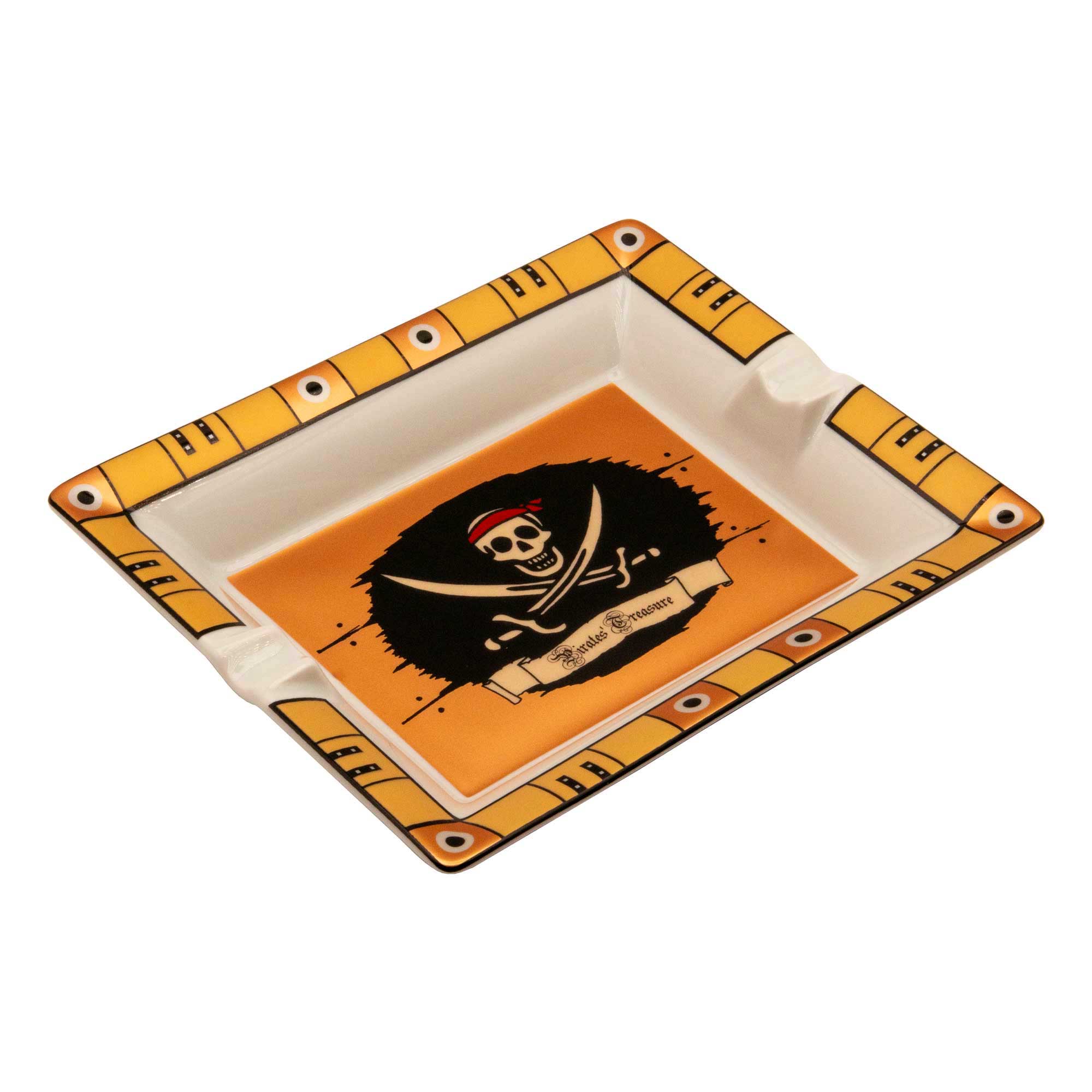 elie-bleu-pirate-aschenbecher-porzellan-zigarren-totenkopf image 2