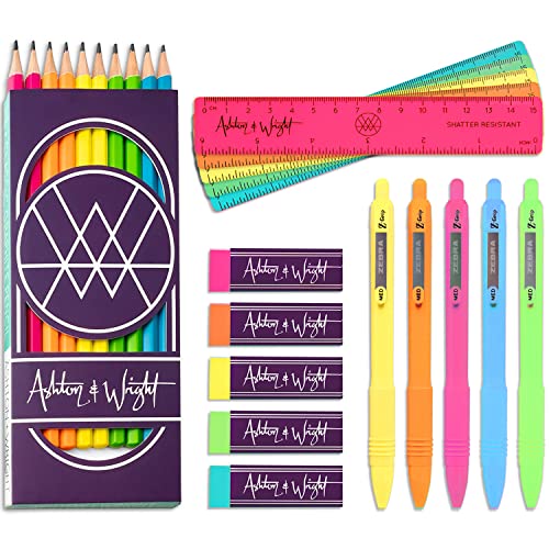 ashton-samplers-hb-bleistifte-neon-set-20-teilig-mit-lineal image 7