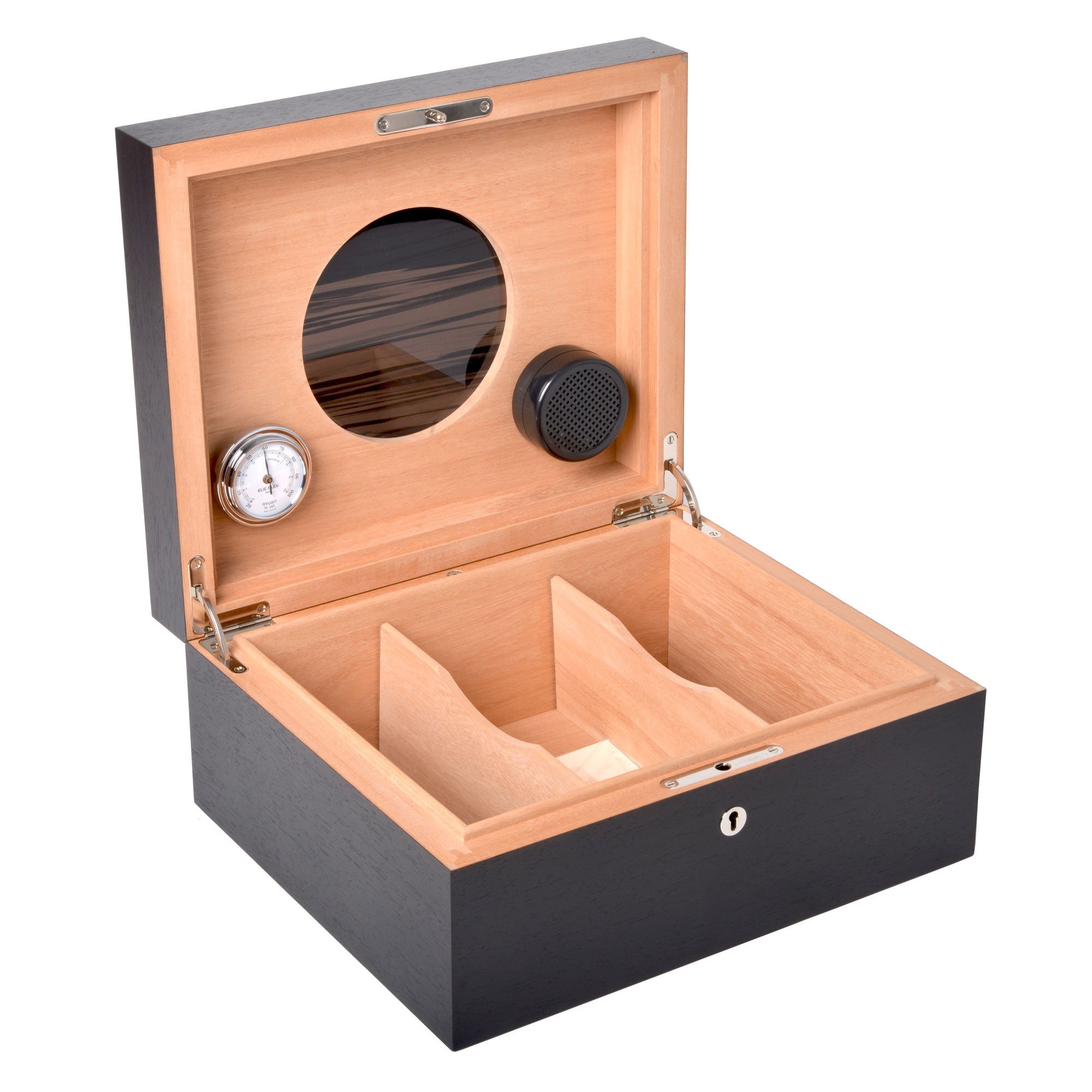 elie-bleu-obsidian-humidor-100-zigarren-wenge-matt image 2