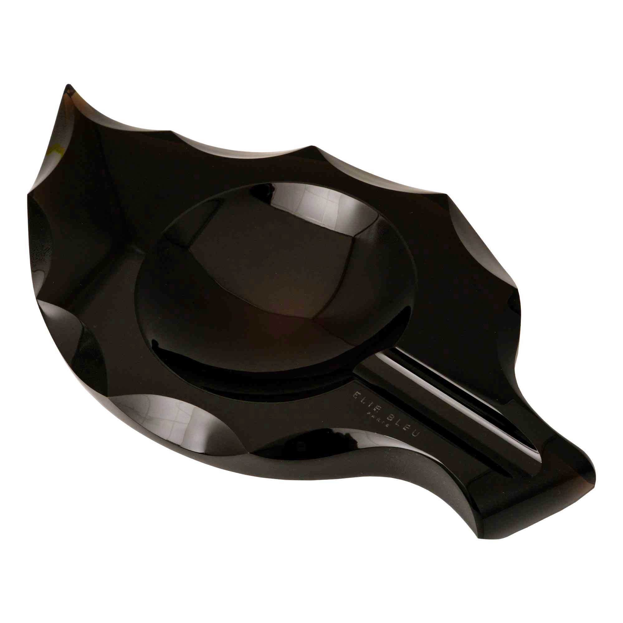 elie-bleu-tobacco-leaf-aschenbecher-obsidian-schwarz image 1