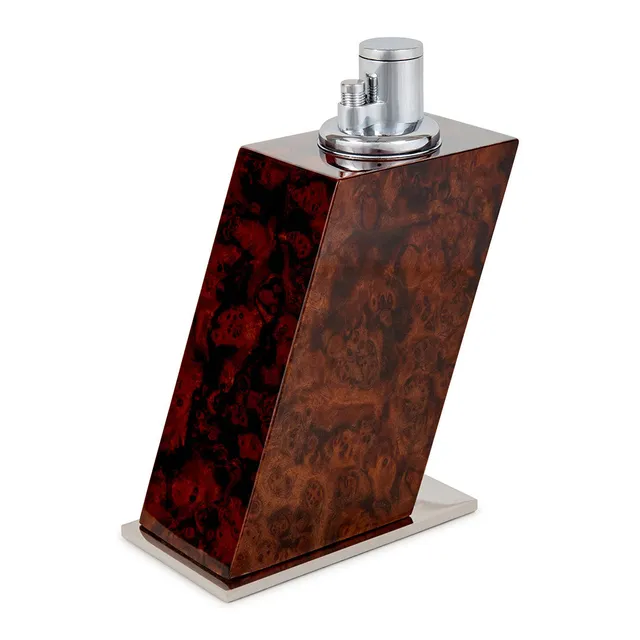 elie-bleu-classic-wood-tischfeuerzeug-bocote-3-flammig image 1