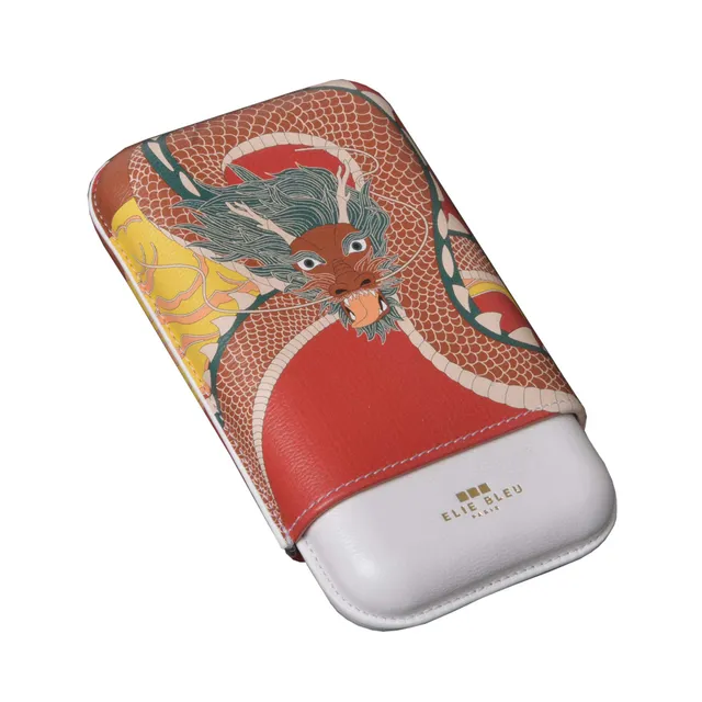 elie-bleu-dragon-zigarrenetui-3-zigarren-27-leder image 1