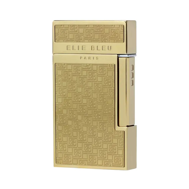 elie-bleu-diamond-jetflame-zigarrenfeuerzeug-gold-monogramm image 1