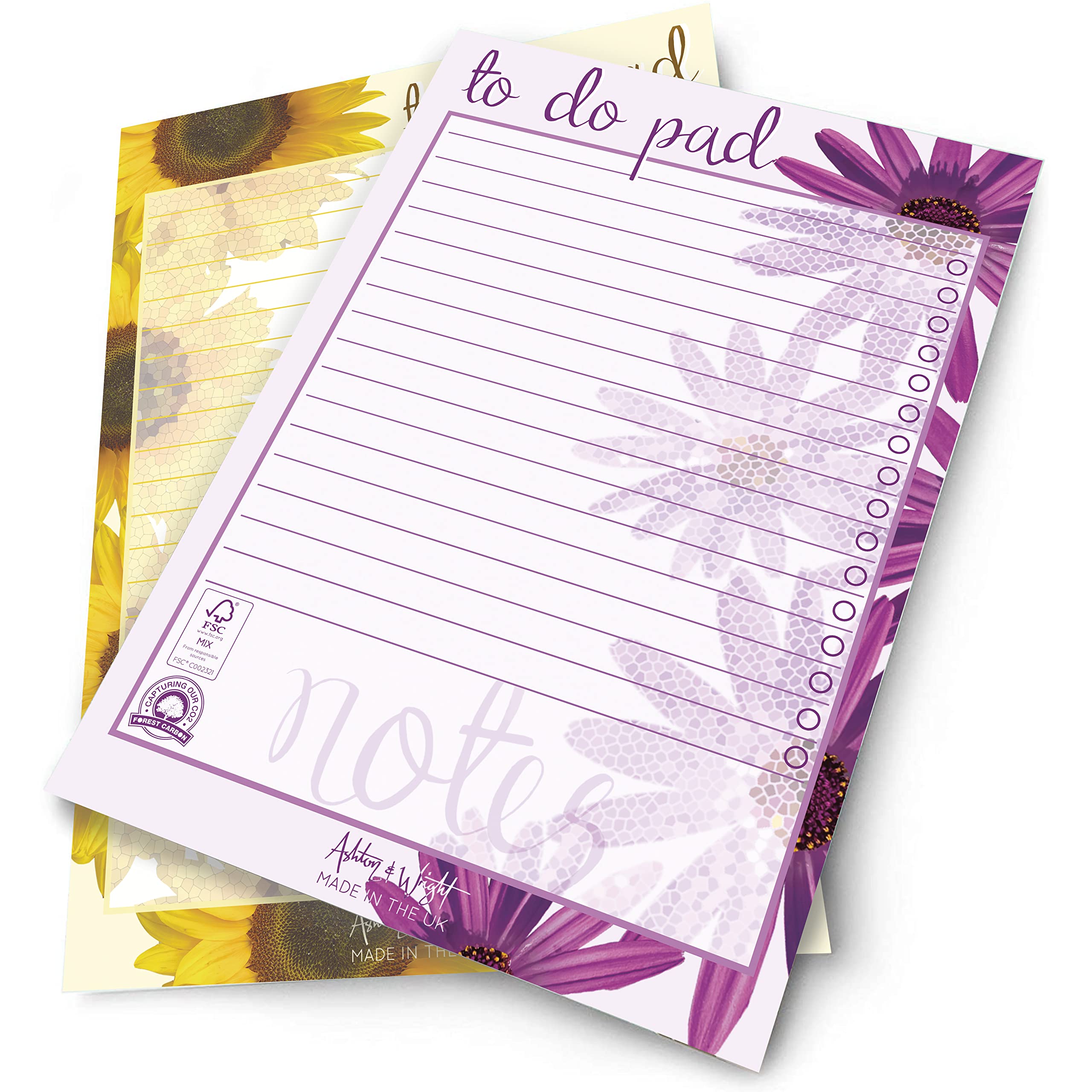 ashton-daily-to-do-pad-a5-floral-planer-2-st-ck-60-blatt image 1