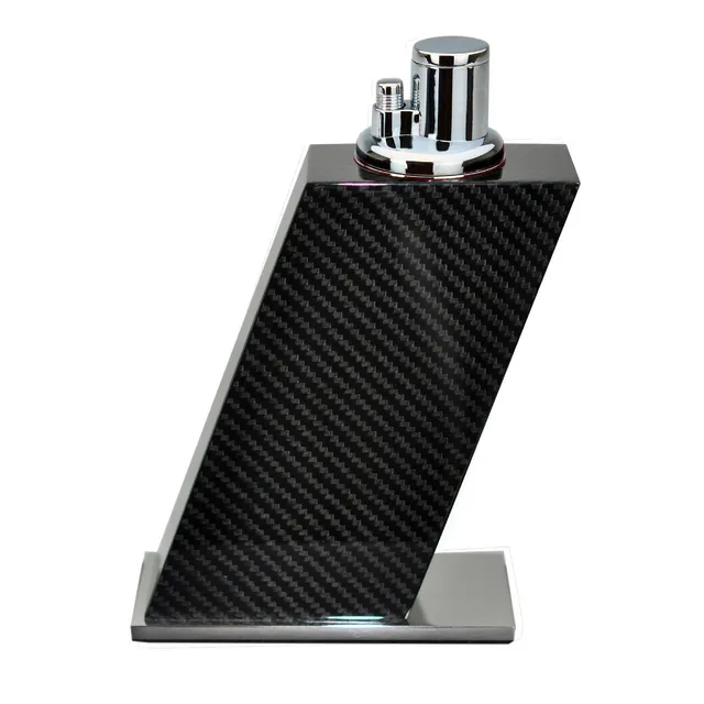 elie-bleu-carbon-tischfeuerzeug-triple-flamme image 1