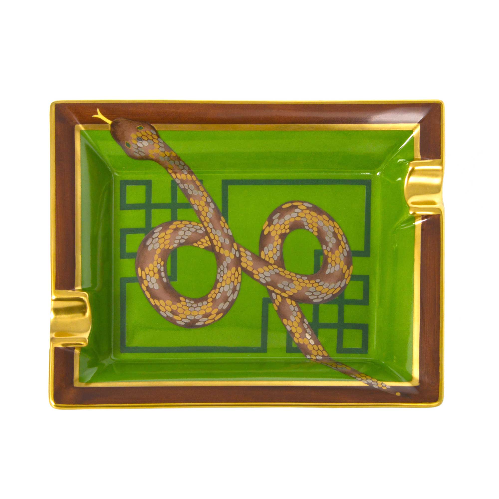 elie-bleu-snake-aschenbecher-porzellan-handbemalt-hellgr-n image 3