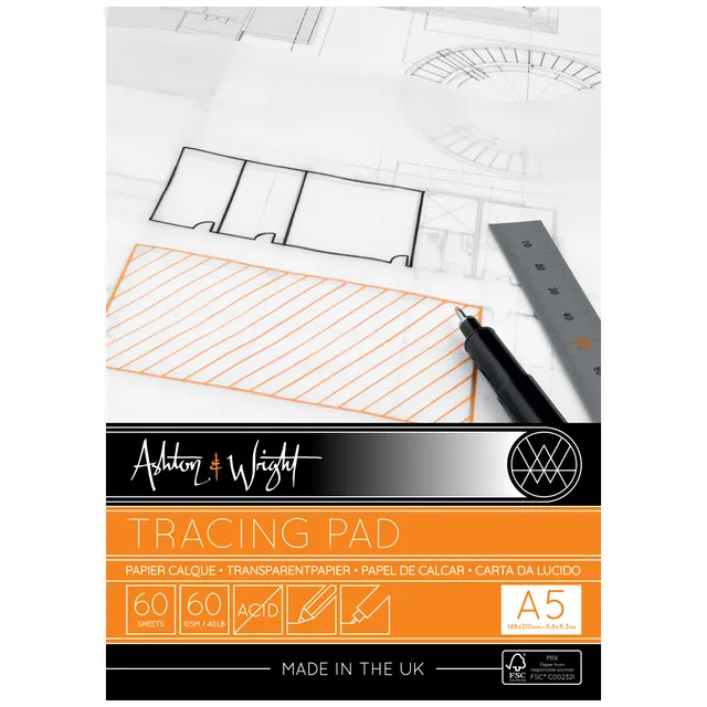 ashton-drawing-paper-transparentblock-a5-60-blatt-60-g-m image 1