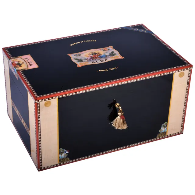 elie-bleu-flor-de-alba-humidor-500-zigarren-schwarz image 1