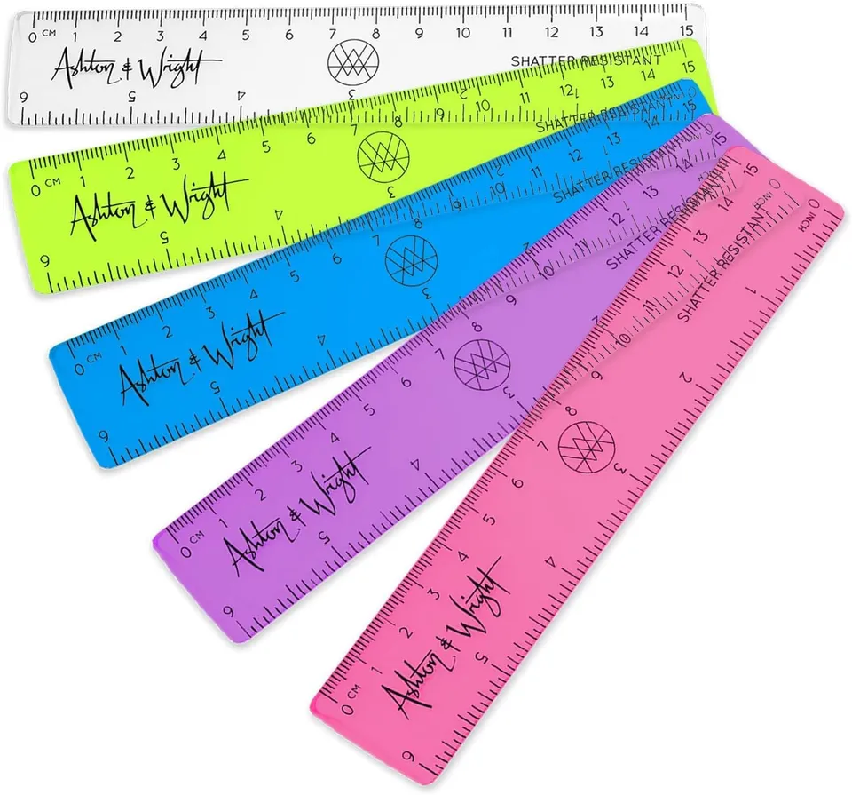 ashton-and-wright-lineal-15-cm-transparent-5er-set-bruchsicher image 1