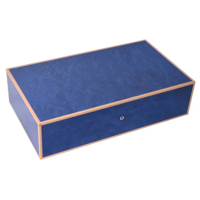 elie-bleu-blue-madrona-humidor-250-zigarren-edelholz image 1