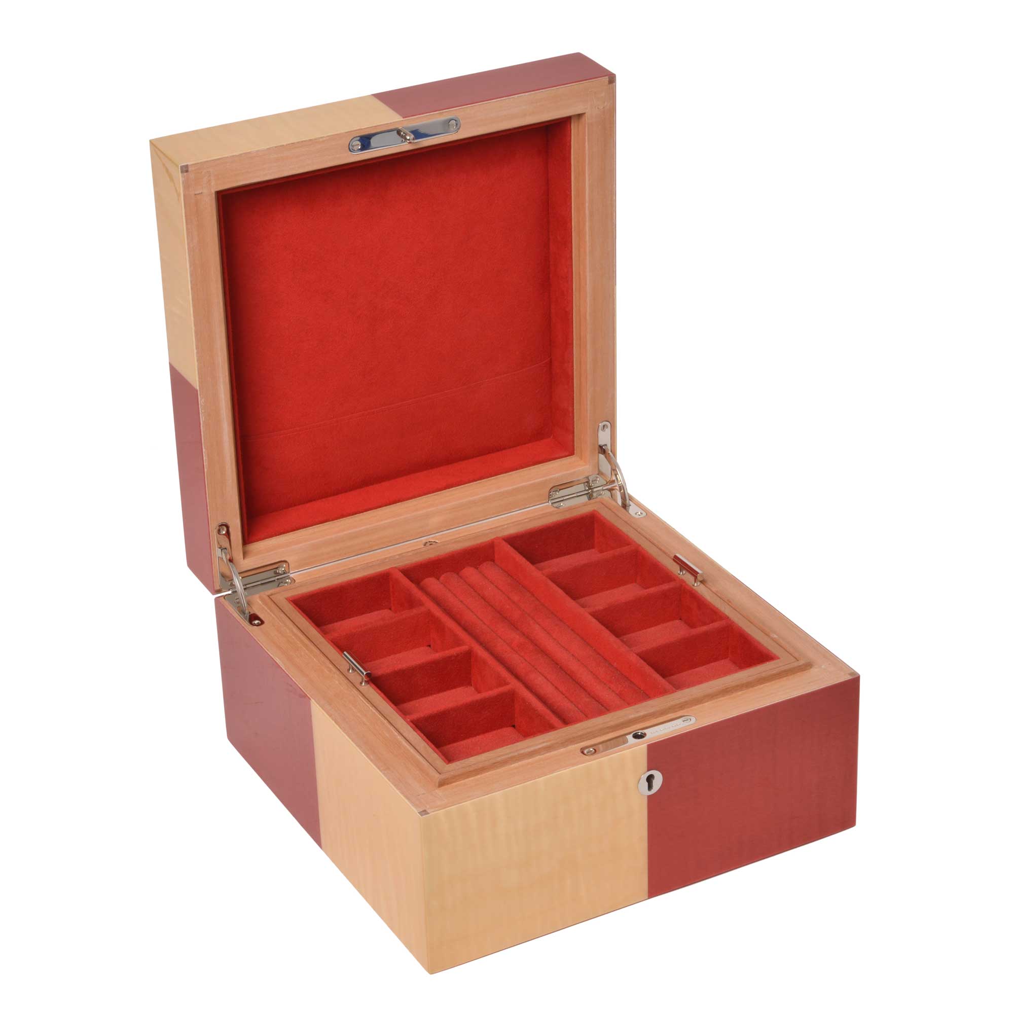 elie-bleu-schmuckkasten-quadratisch-natur-rot-sycamore image 5
