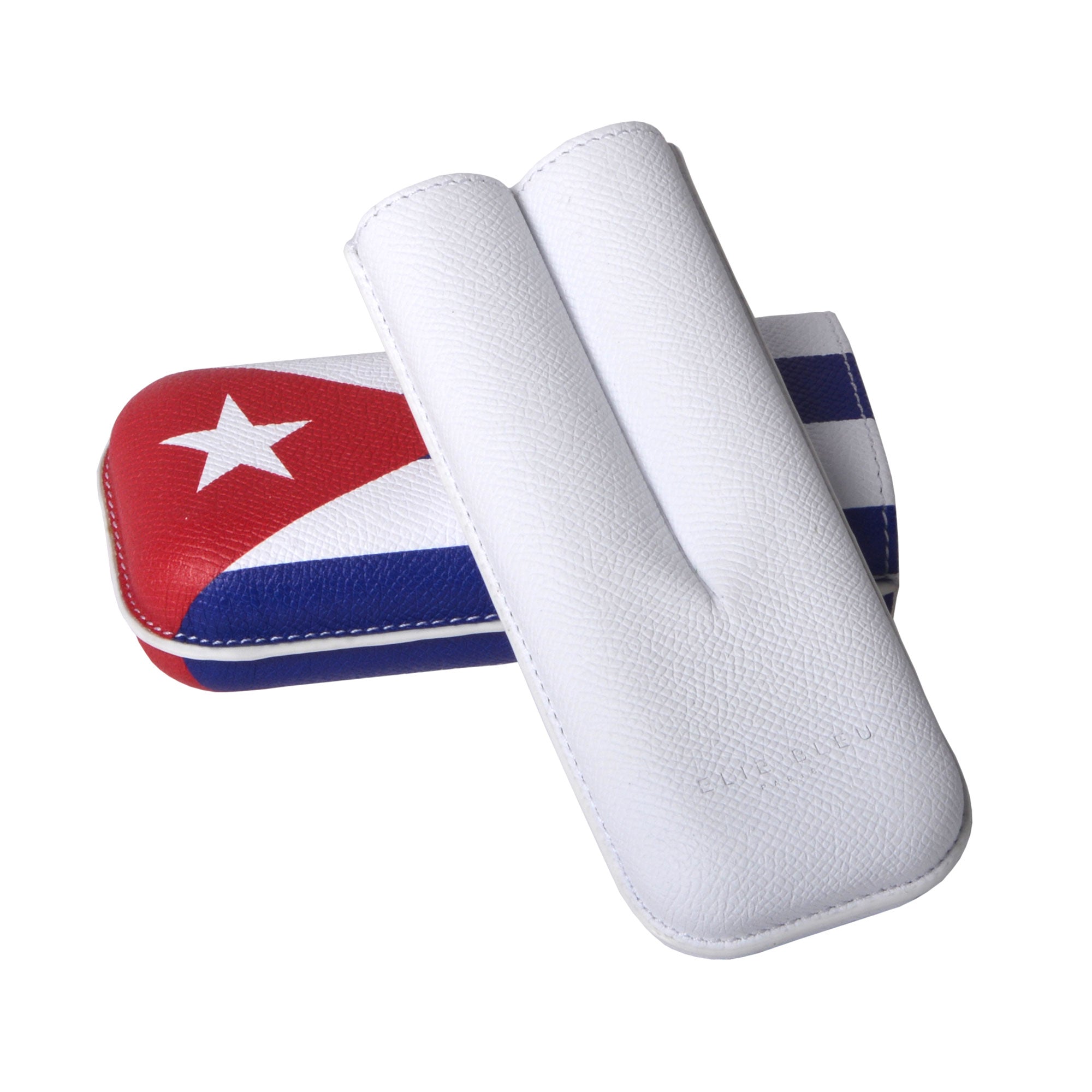 elie-bleu-cuban-flag-zigarrenetui-2-zigarren-leder image 4