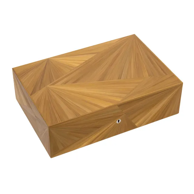 elie-bleu-straw-fan-humidor-110-zigarren-gold image 1