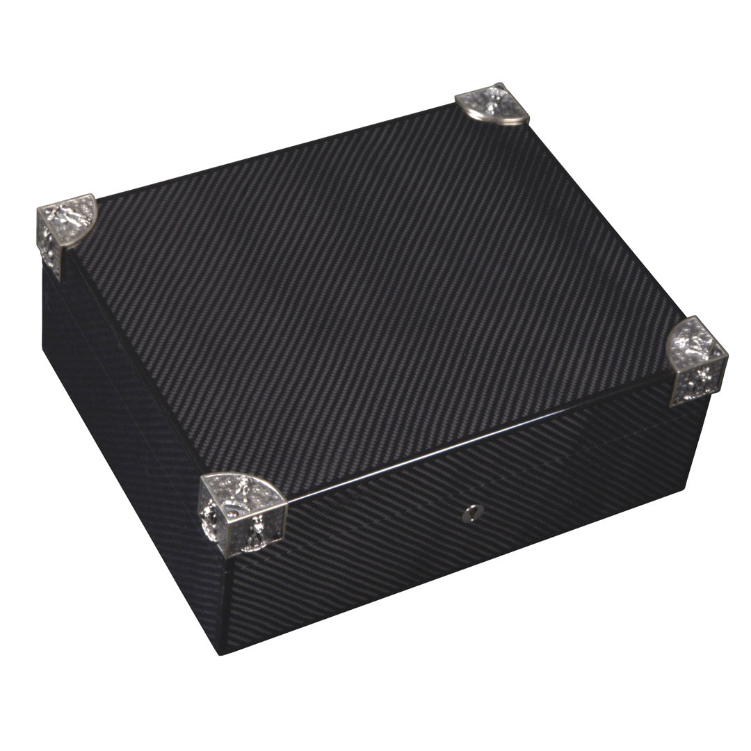 elie-bleu-gargoyle-humidor-f-r-75-zigarren-carbon image 1