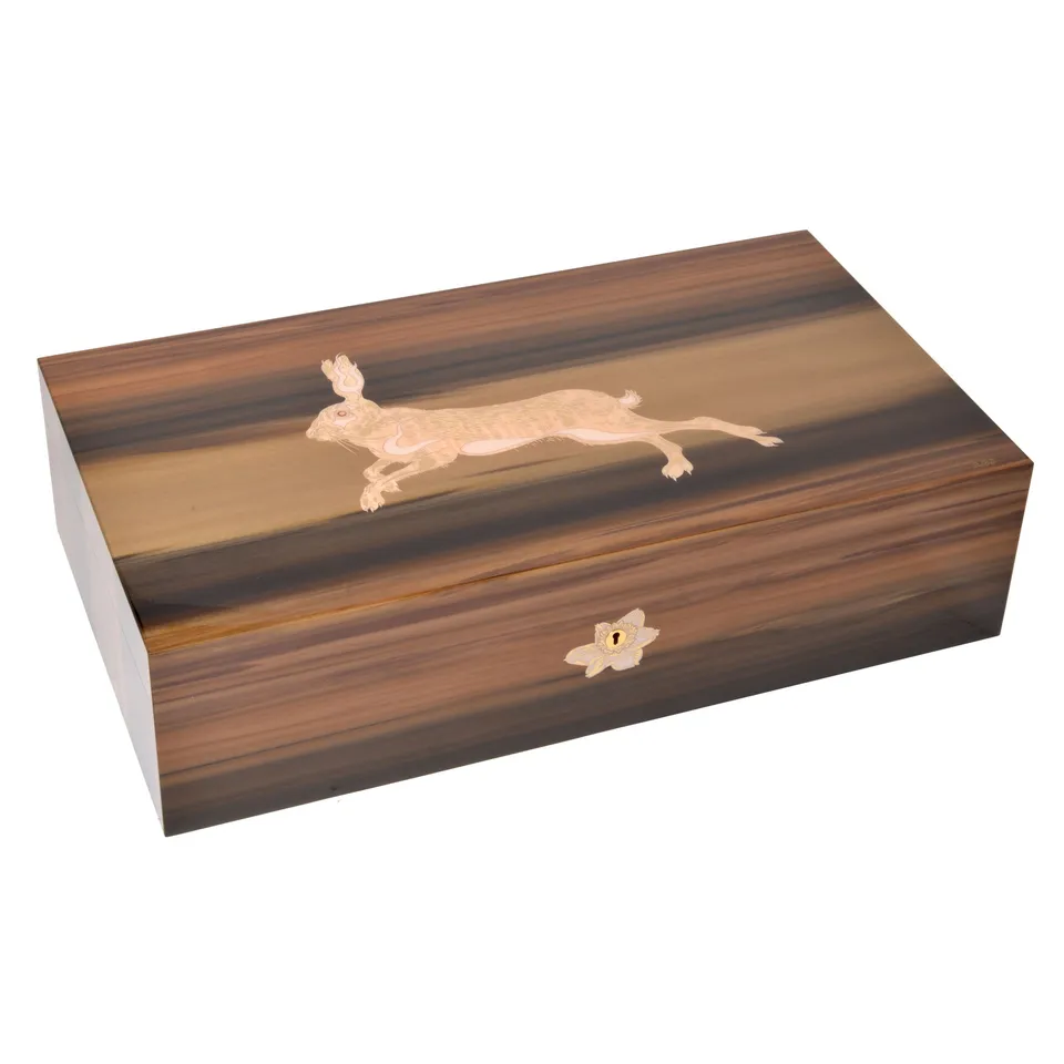 elie-bleu-rabbit-tulipier-humidor-f-r-250-zigarren-holz image 1