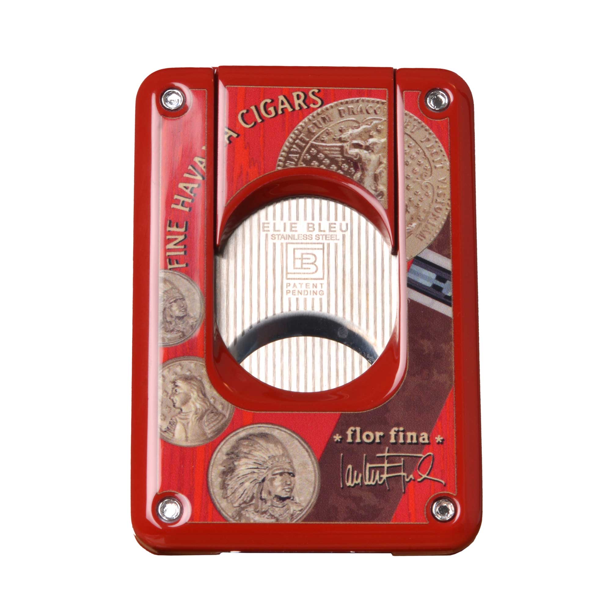 elie-bleu-medal-zigarrenschneider-doppelklinge-rot image 3