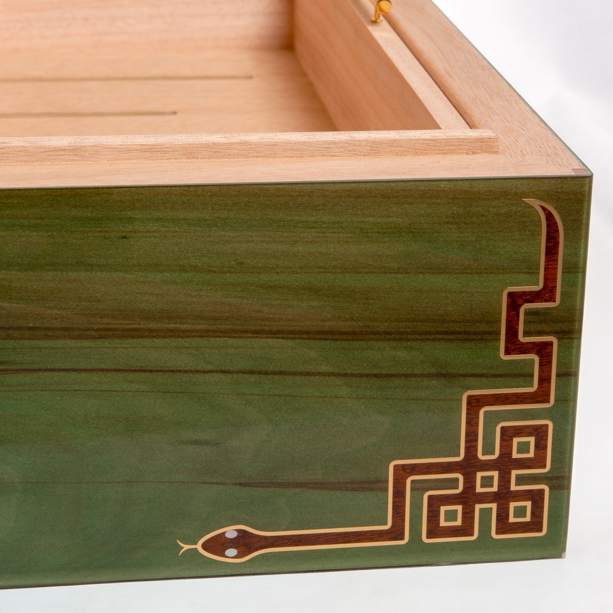 elie-bleu-snake-humidor-box-250-zigarren-sycomore image 6