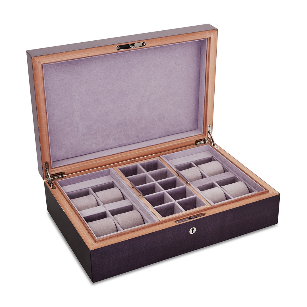 elie-bleu-fruit-uhrenbox-8-uhren-schmuck-schwarz-sycomore image 5