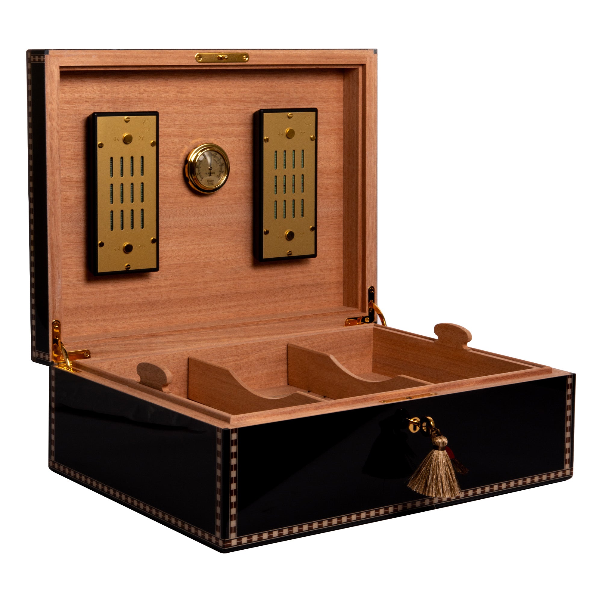 elie-bleu-medal-humidor-200-zigarren-grau-edelholz image 7