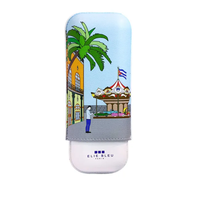 elie-bleu-casa-cubana-etui-f-r-2-zigarren-leder image 1