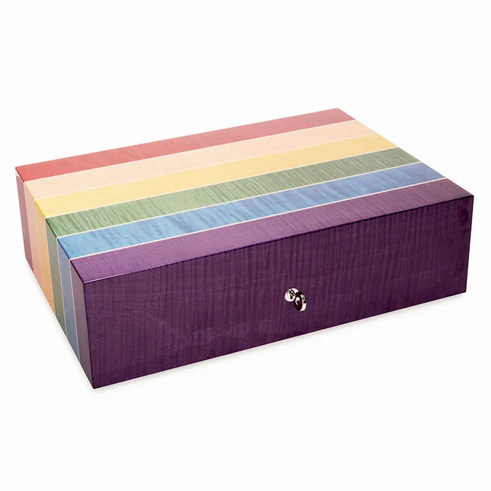 elie-bleu-humidor-boxes-rainbow-stripes-humidor-110-zigarren-sycomore image 1