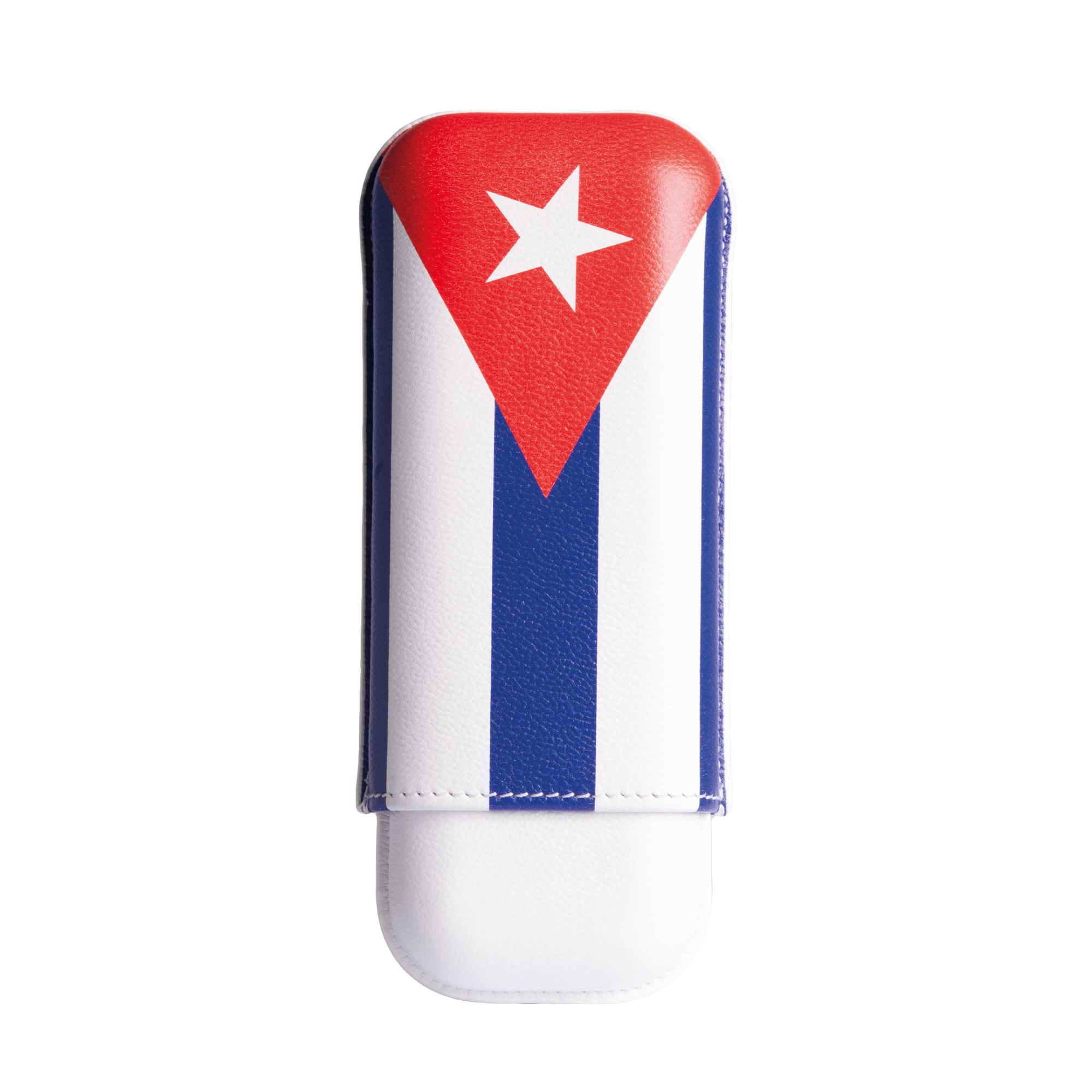 elie-bleu-cuban-flag-zigarrenetui-2-zigarren-leder image 2