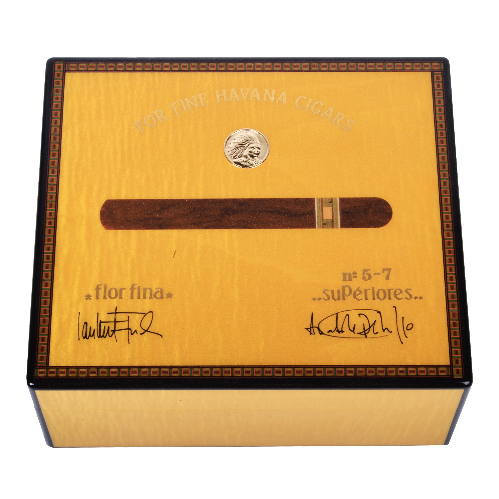 elie-bleu-medal-humidor-50-zigarren-schwarz-sykomore image 4