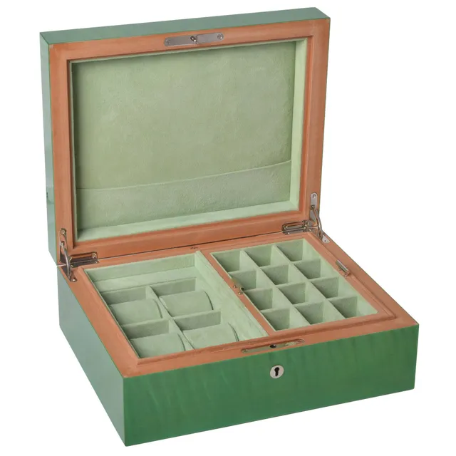 elie-bleu-fruit-uhrenbox-4-uhren-schmuck-pistazie image 1