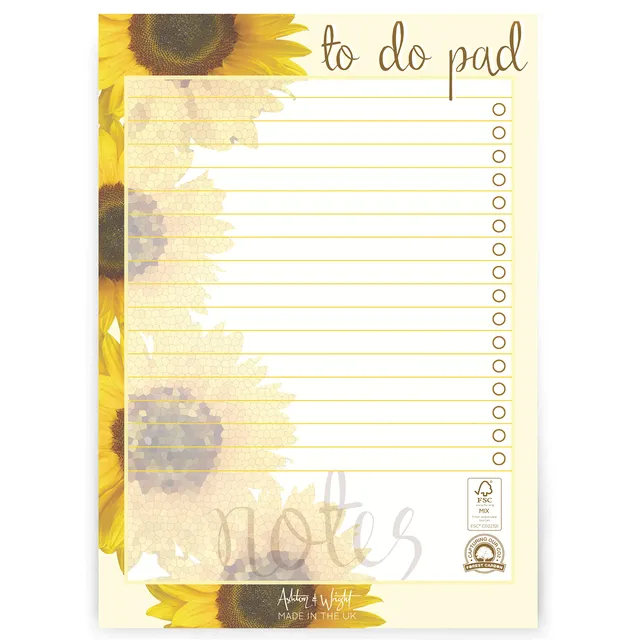 ashton-and-wright-to-do-block-a5-sonnenblume-60-blatt-80-gsm image 1