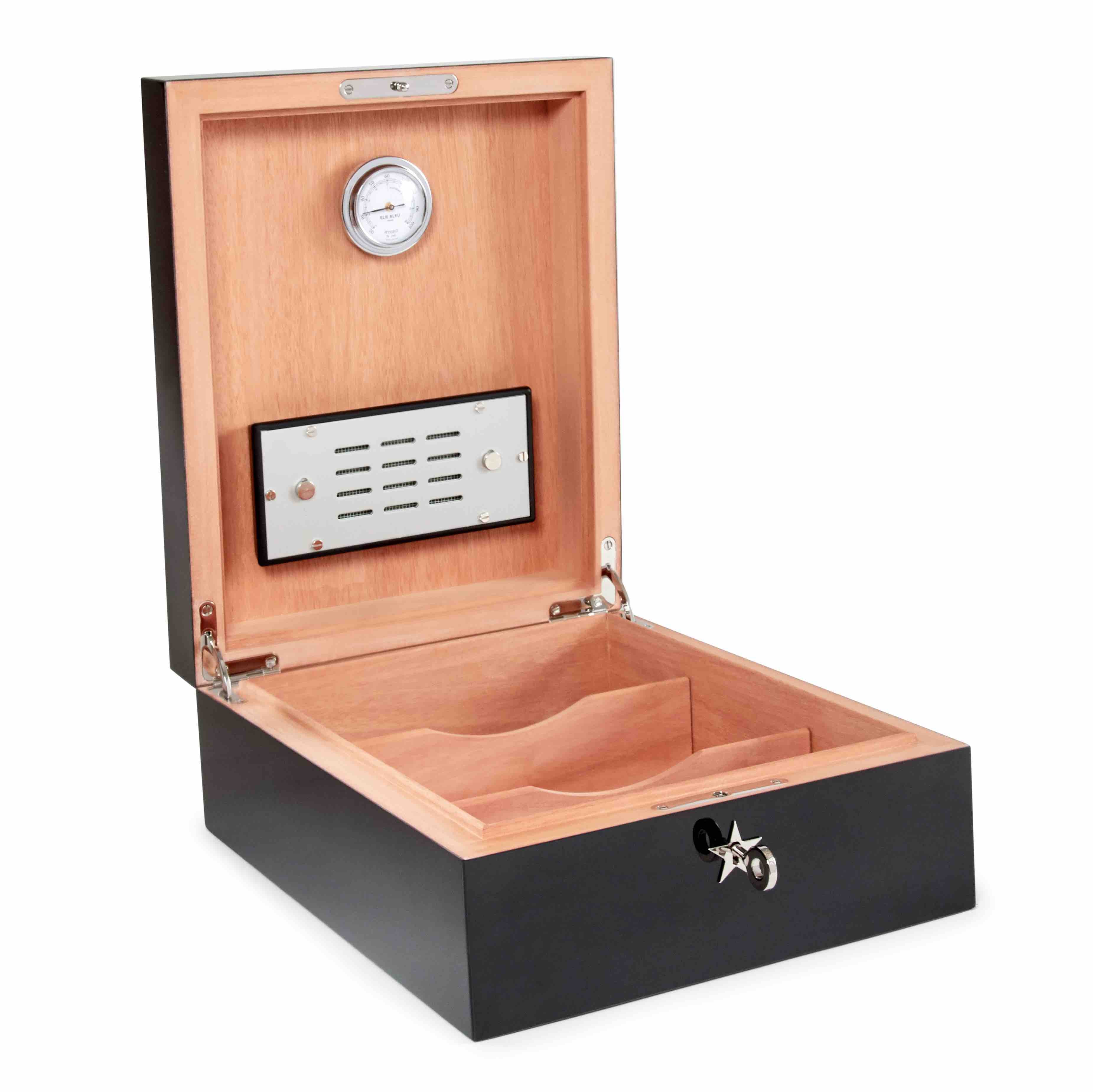 elie-bleu-cigar-man-humidor-75-zigarren-sycamore image 2