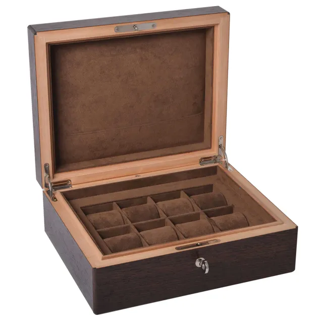 elie-bleu-classic-wood-uhrenbox-8-uhren-macassar image 1