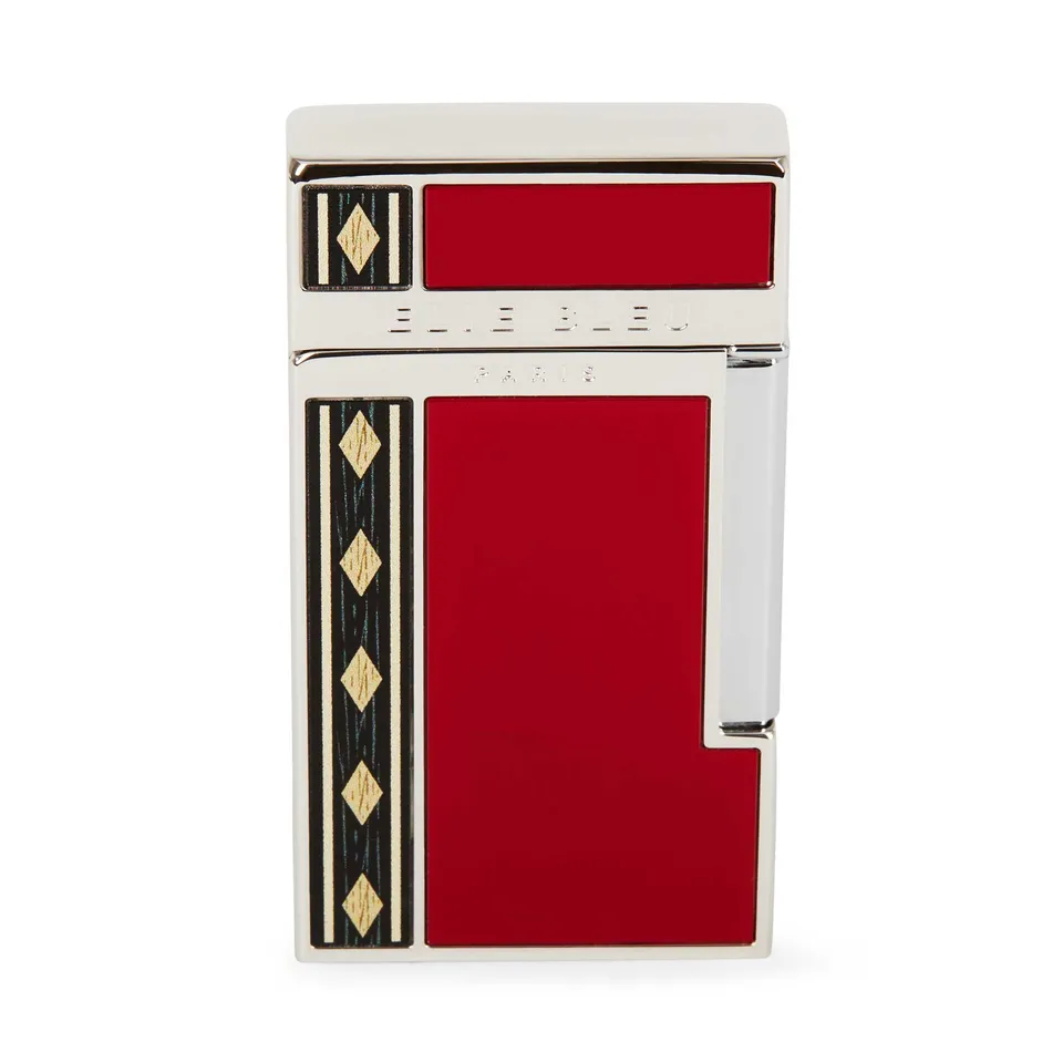 elie-bleu-diamond-alba-taschenfeuerzeug-rot-ebj1453-holz image 1