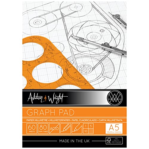 ashton-drawing-paper-grafikblock-a5-60-blatt-80-g-m-raster image 5