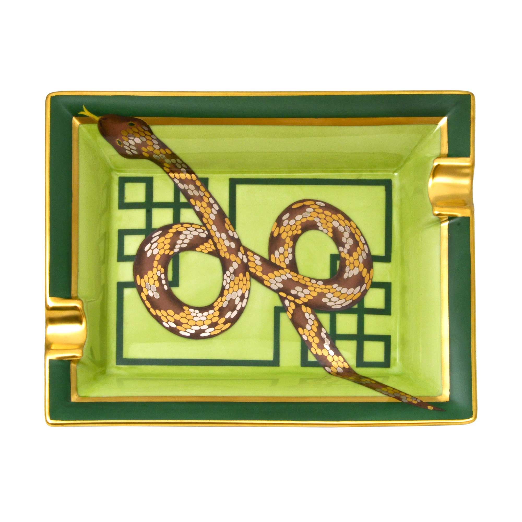 elie-bleu-snake-aschenbecher-porzellan-handbemalt-hellgr-n image 4