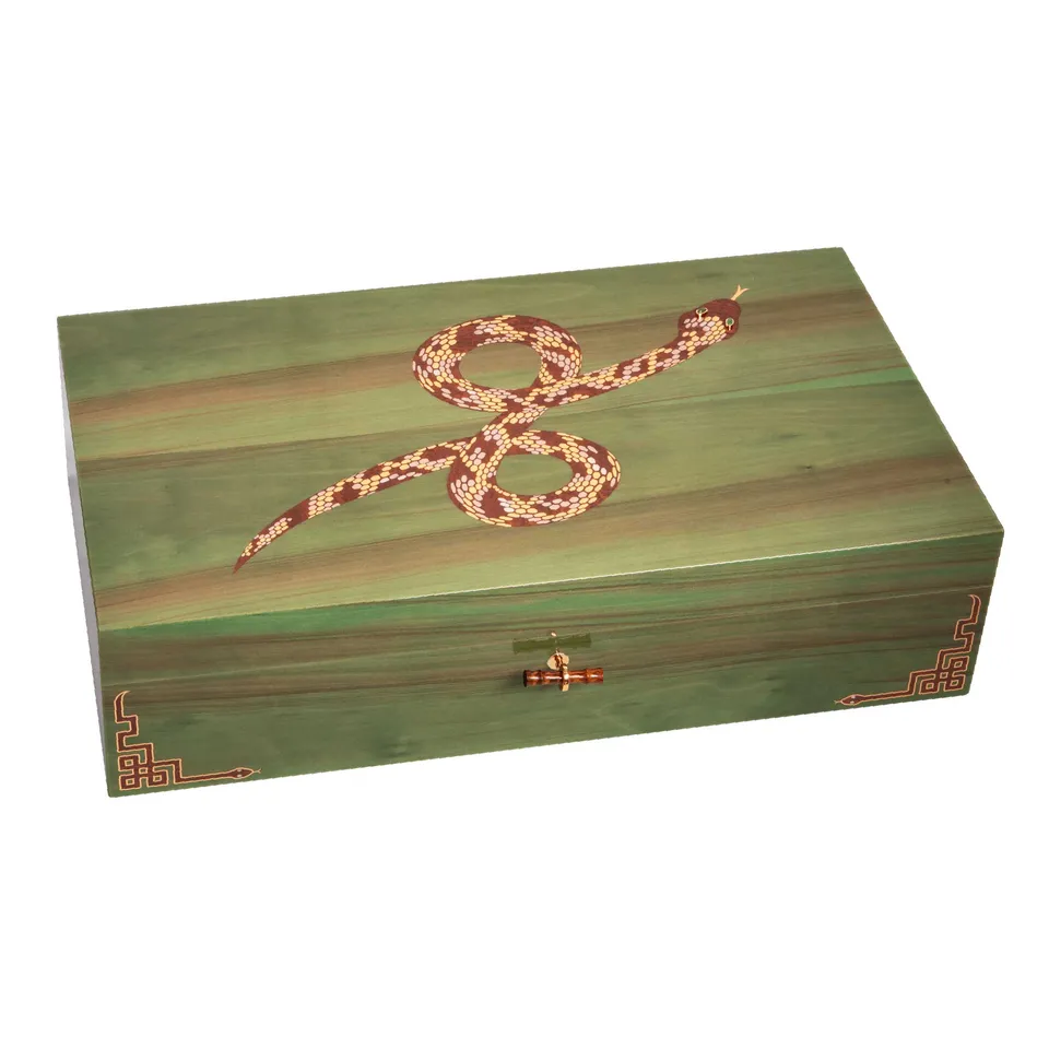 elie-bleu-snake-humidor-box-250-zigarren-sycomore image 1