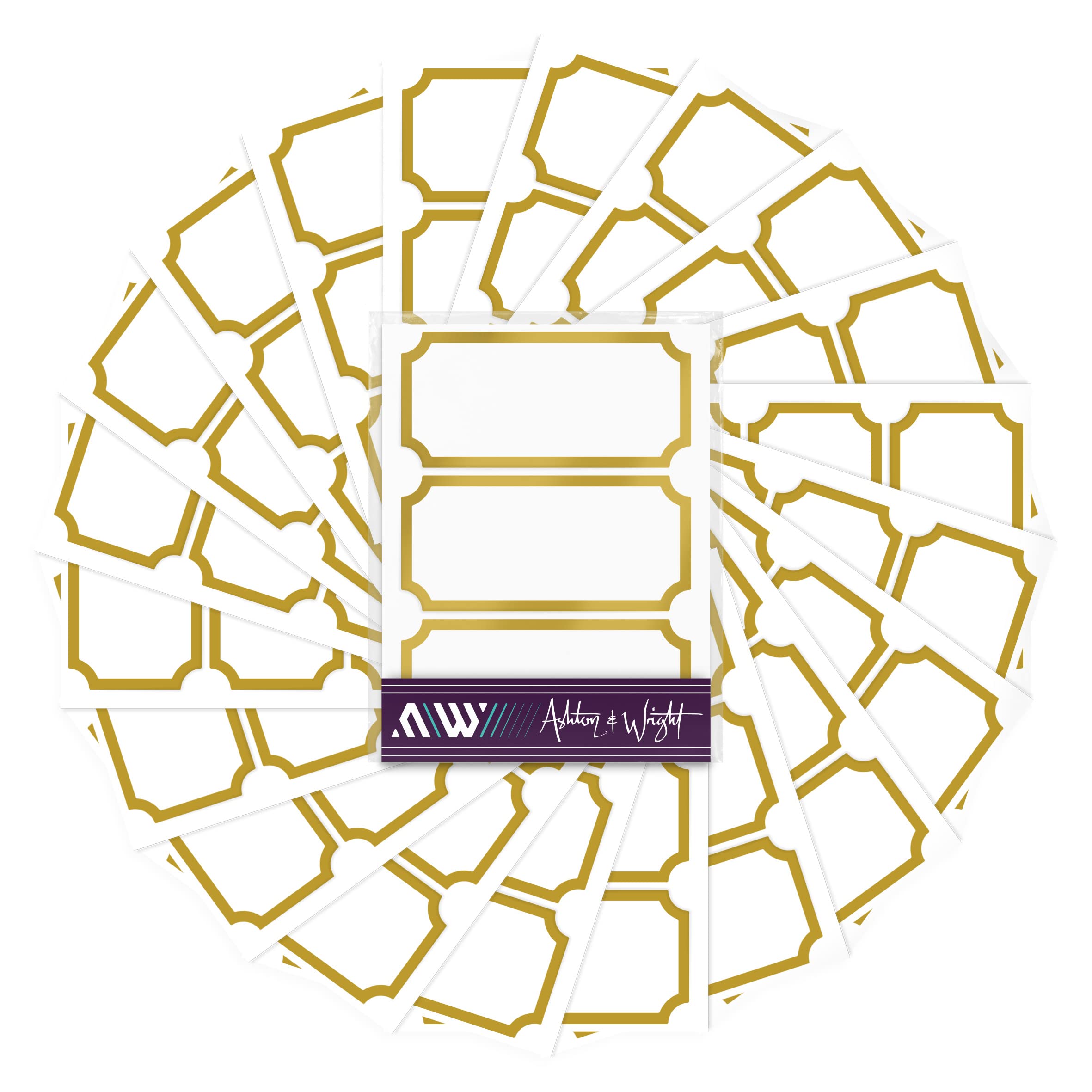 ashton-and-wright-marmeladen-etiketten-goldrand-60-st-ck image 1