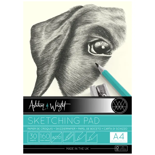 ashton-drawing-paper-skizzenblock-a4-160g-30-blatt-elfenbein image 1