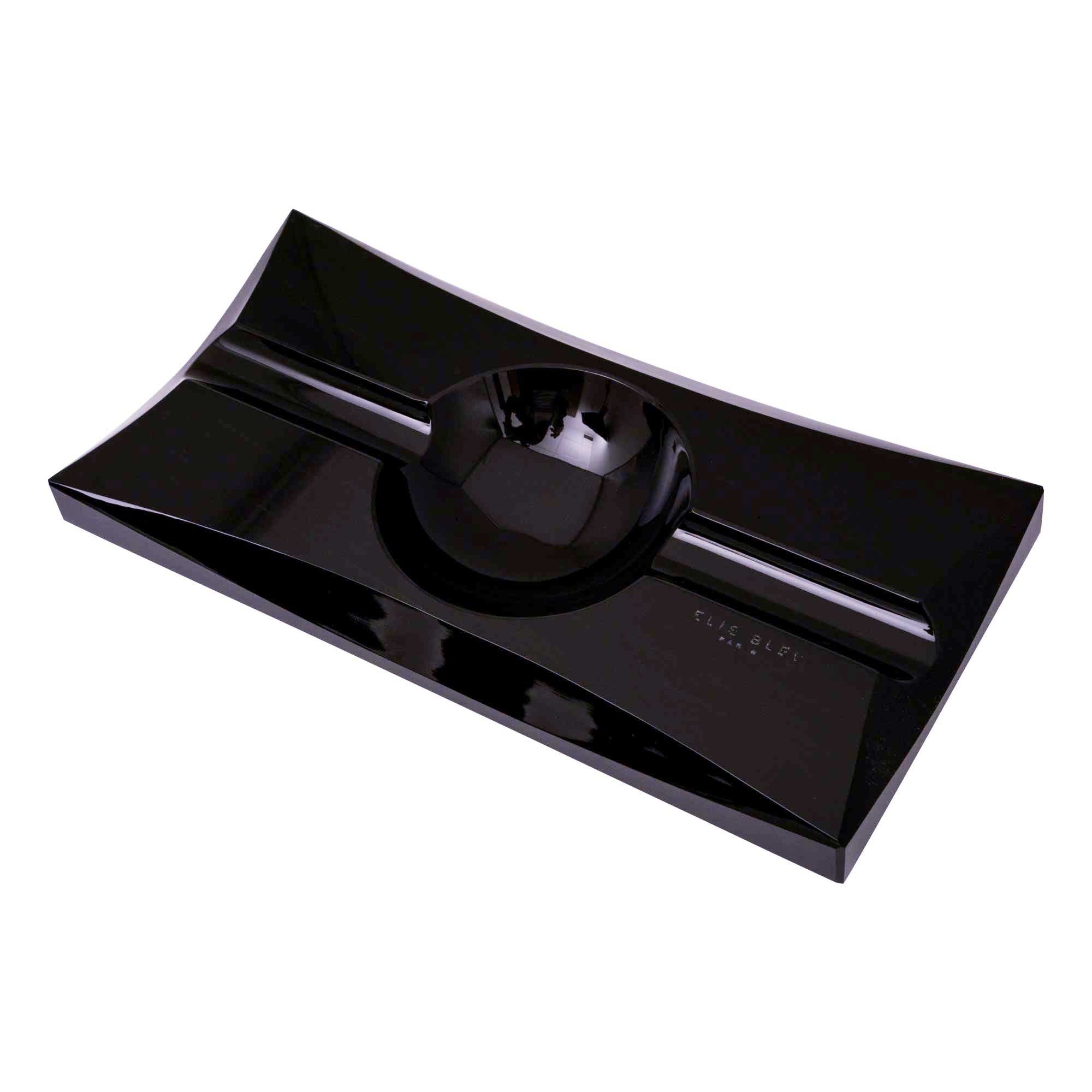 elie-bleu-vakar-obsidian-aschenbecher-2-zigarren-schwarz image 1