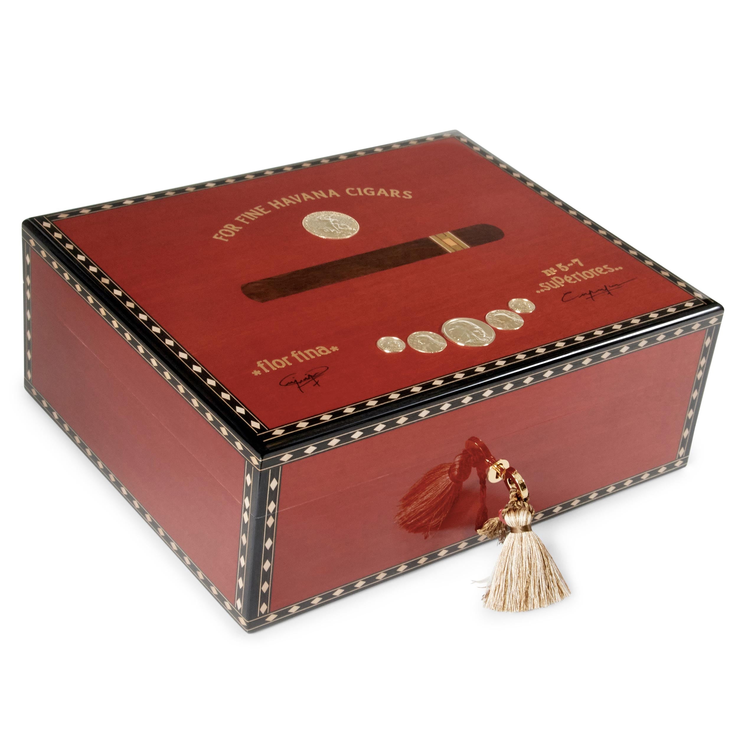 elie-bleu-medal-humidor-75-zigarren-holz image 1