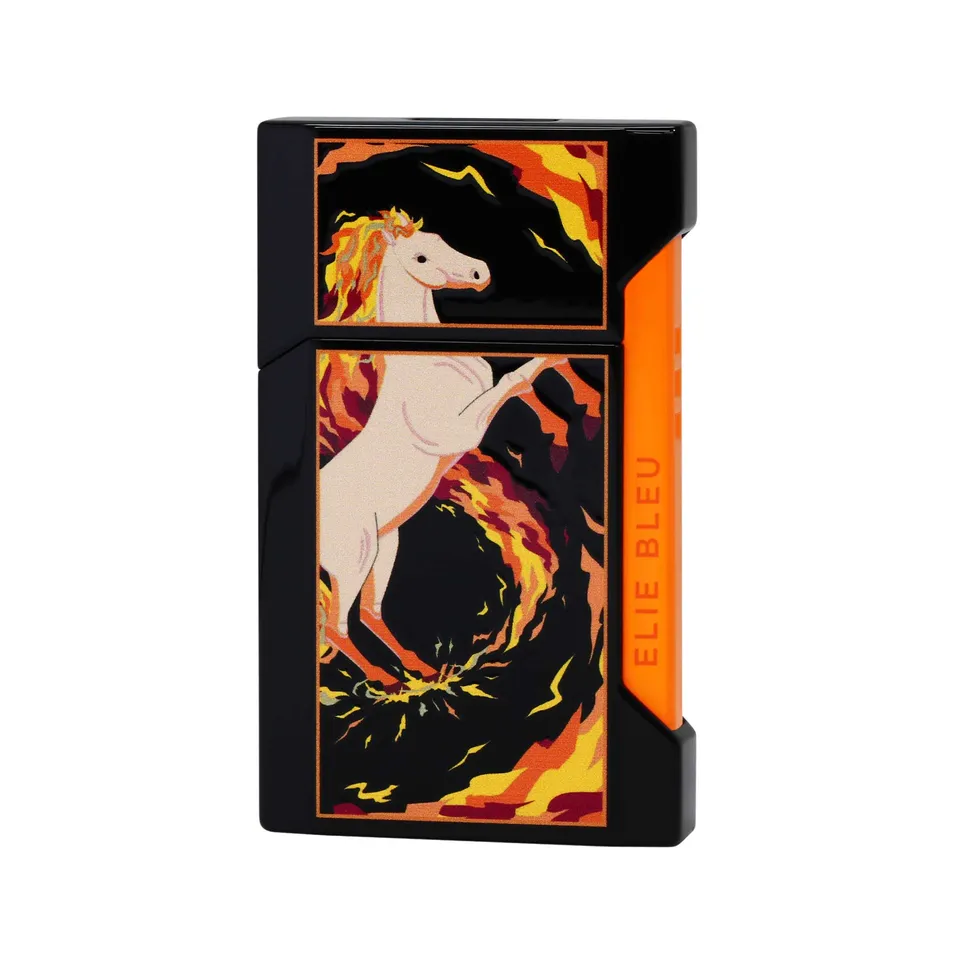elie-bleu-plano-fire-horse-taschenfeuerzeug image 1