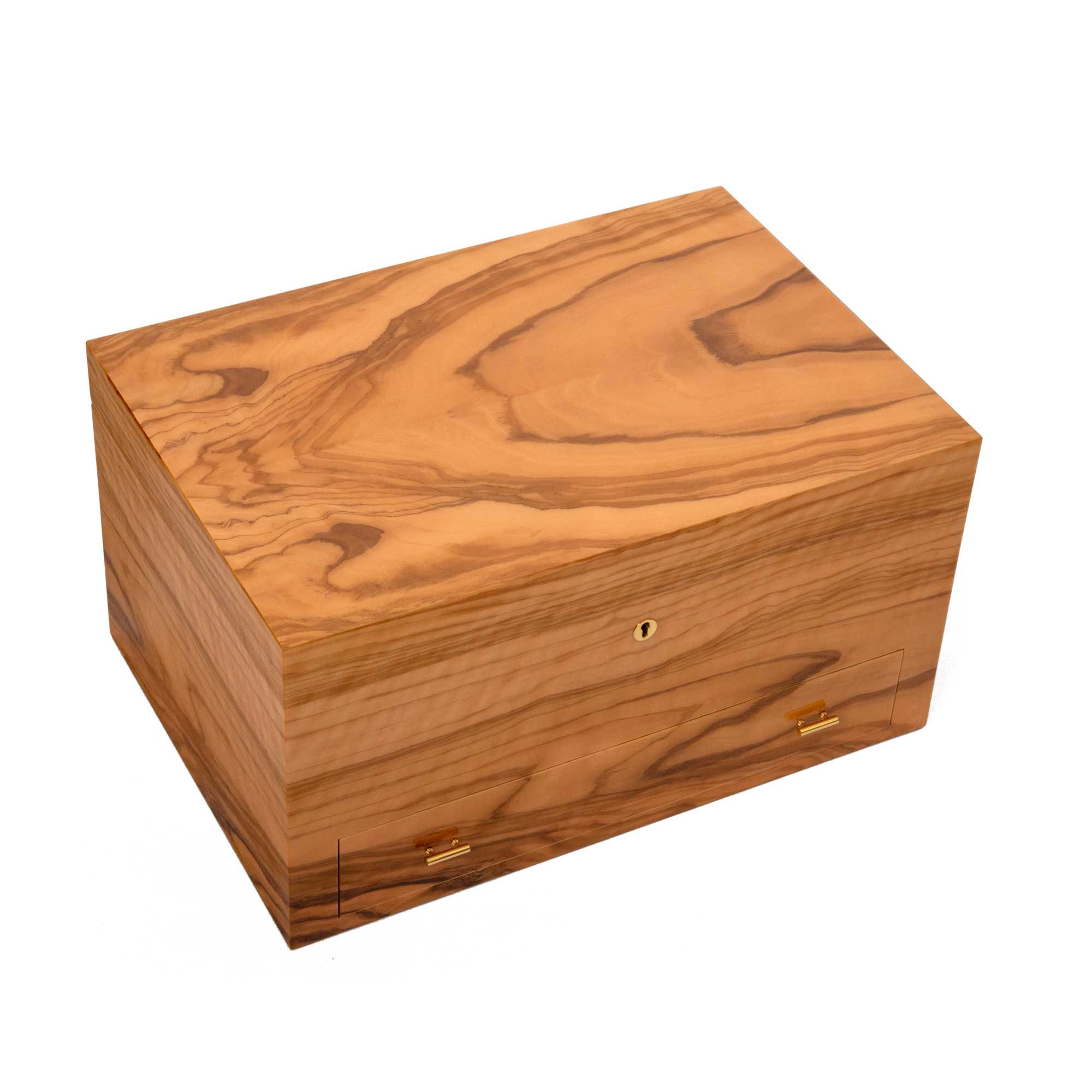 elie-bleu-classic-wood-uhrenbox-21-uhren-olivenholz image 2