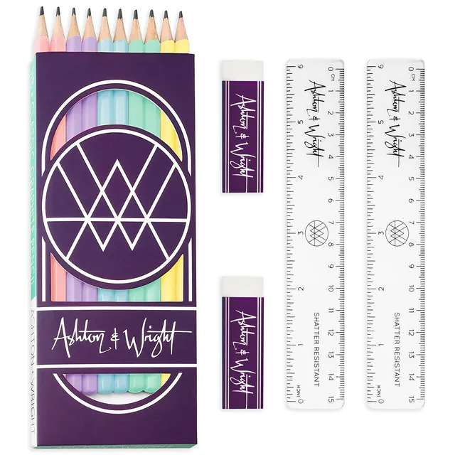 ashton-and-wright-classic-graphite-hb-set-pastell-10-bleistifte image 1