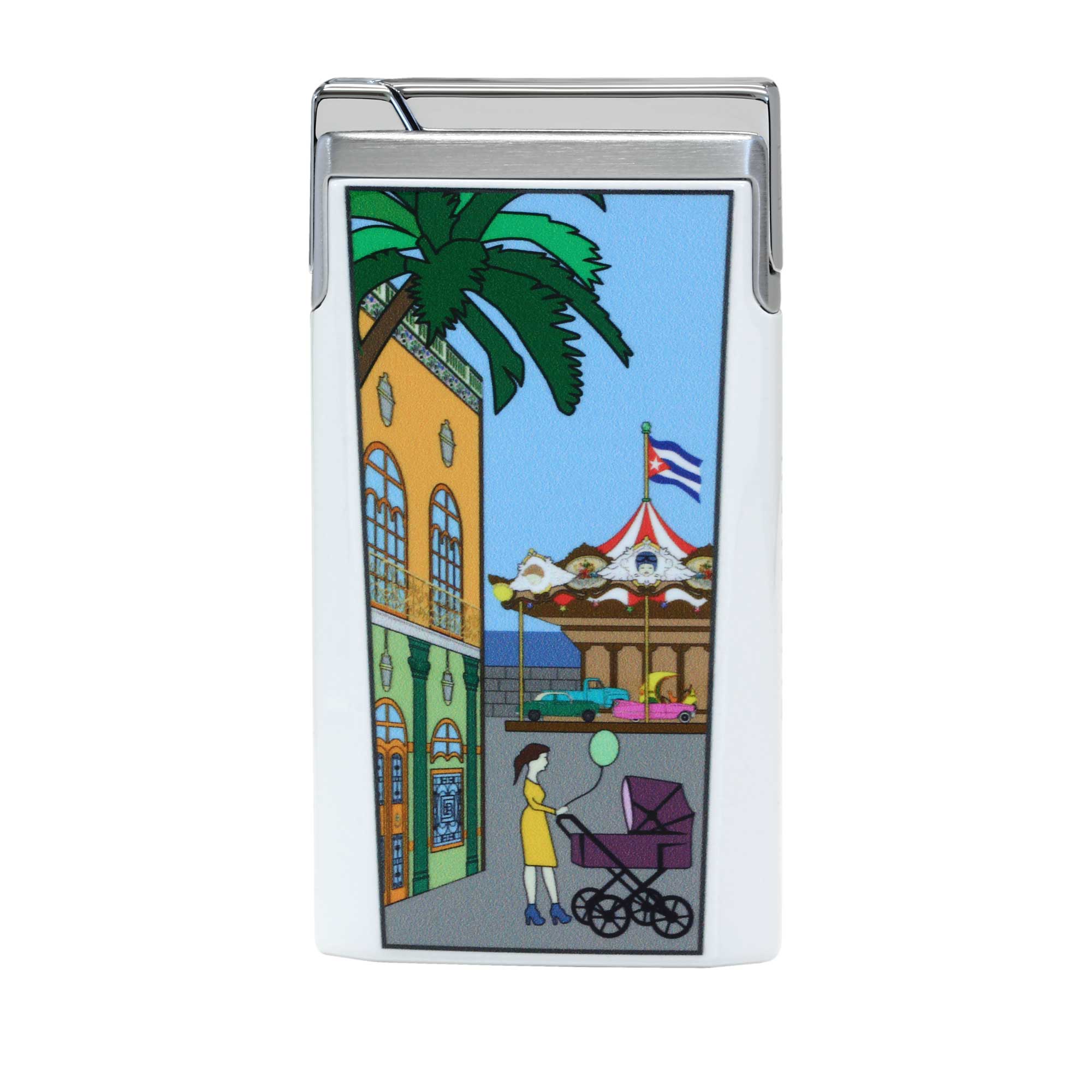 elie-bleu-j15-carousel-feuerzeug-wei-casa-cubana image 1