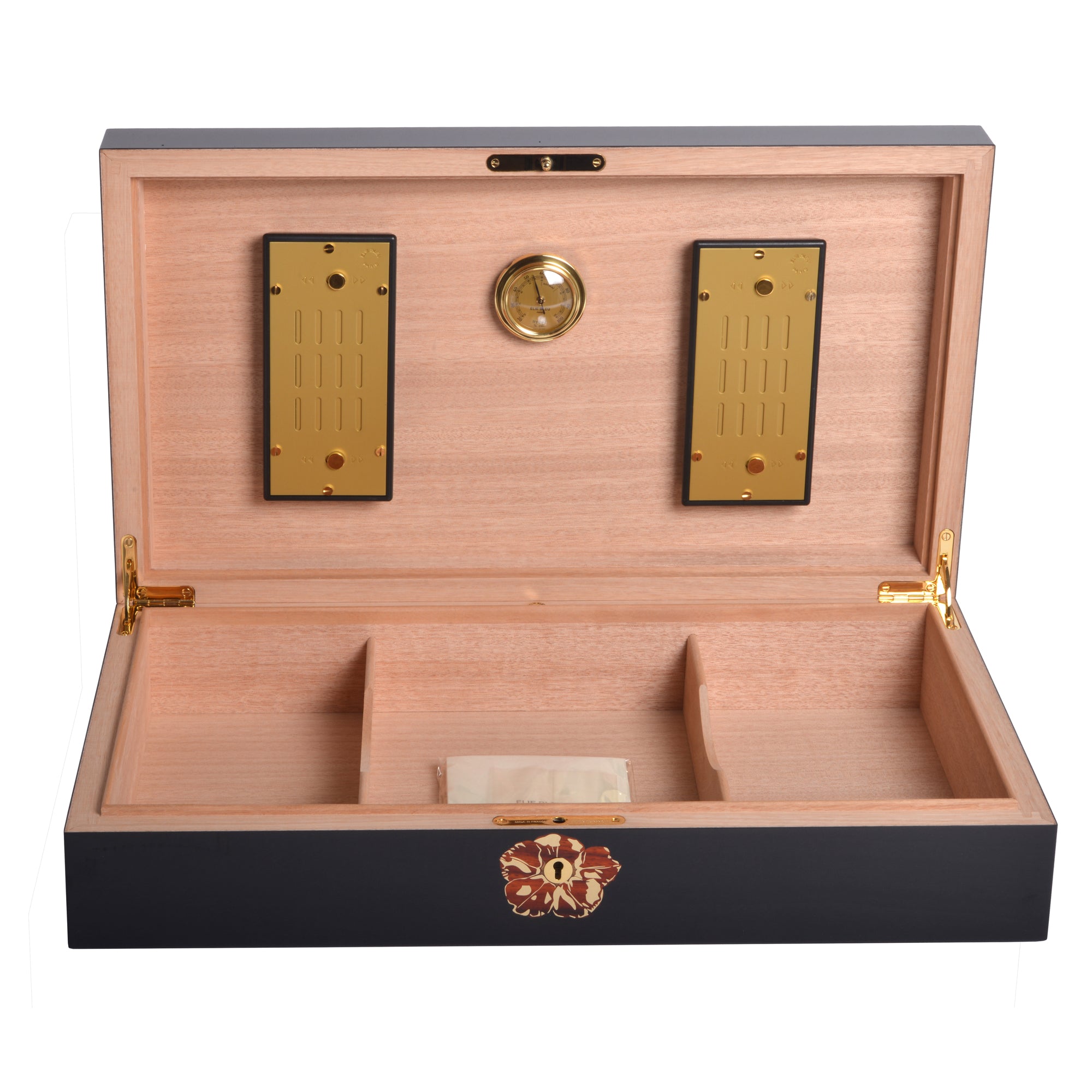 elie-bleu-tiger-humidor-box-110-zigarren-schwarz-intarsien image 3