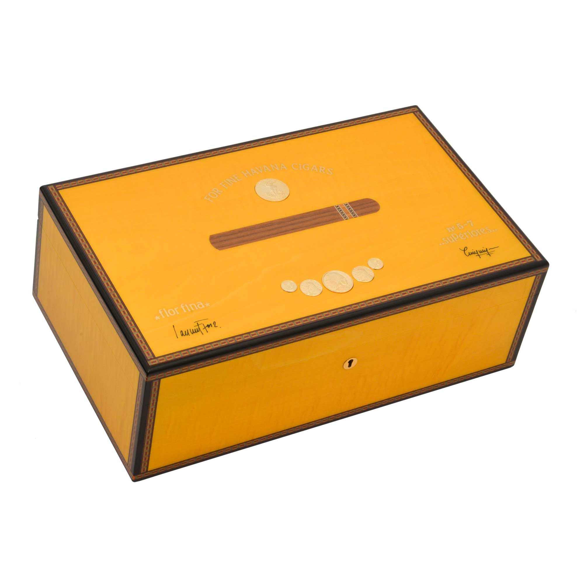 elie-bleu-medal-humidor-120-zigarren-schwarz-intarsien image 6
