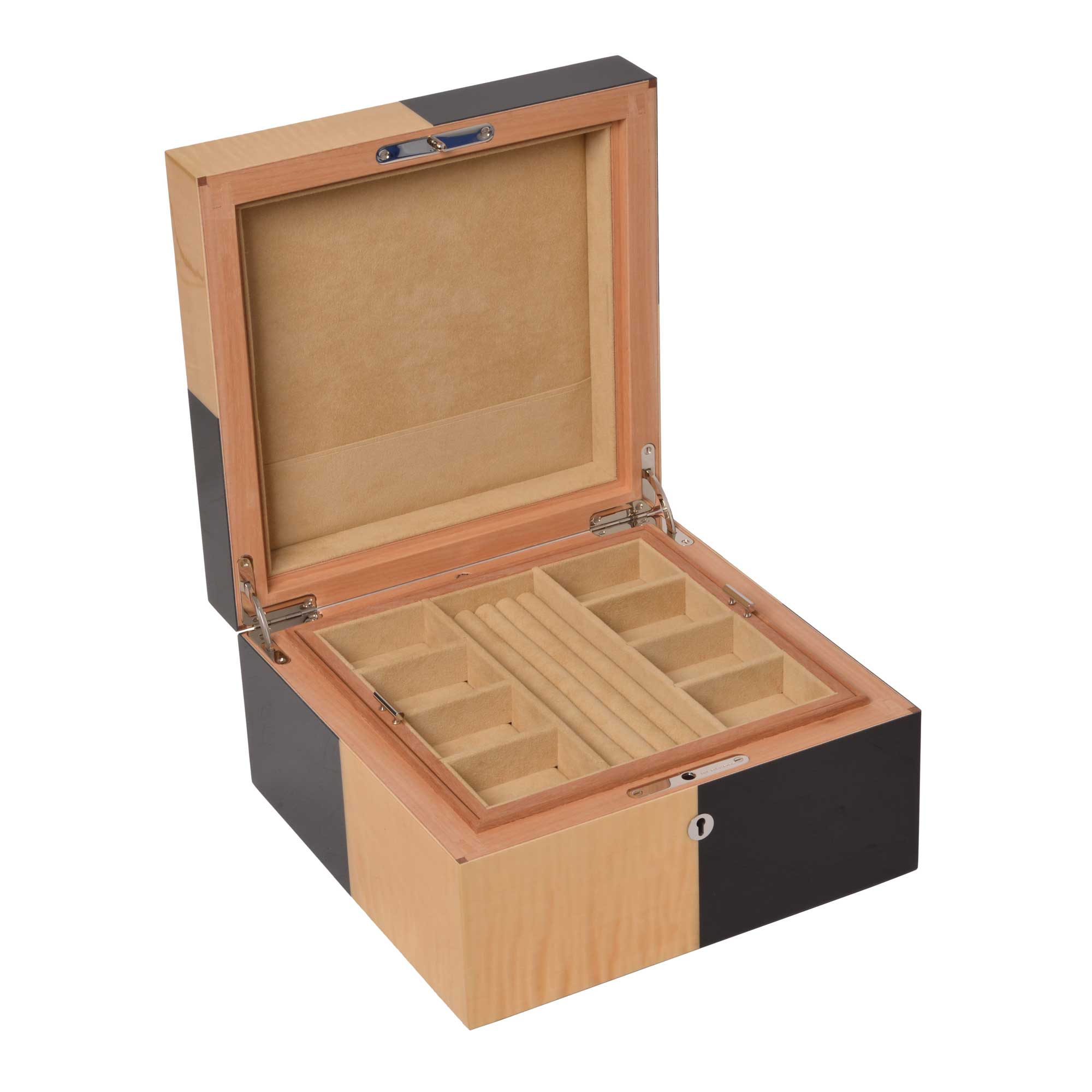 elie-bleu-schmuckkasten-quadratisch-natur-rot-sycamore image 2