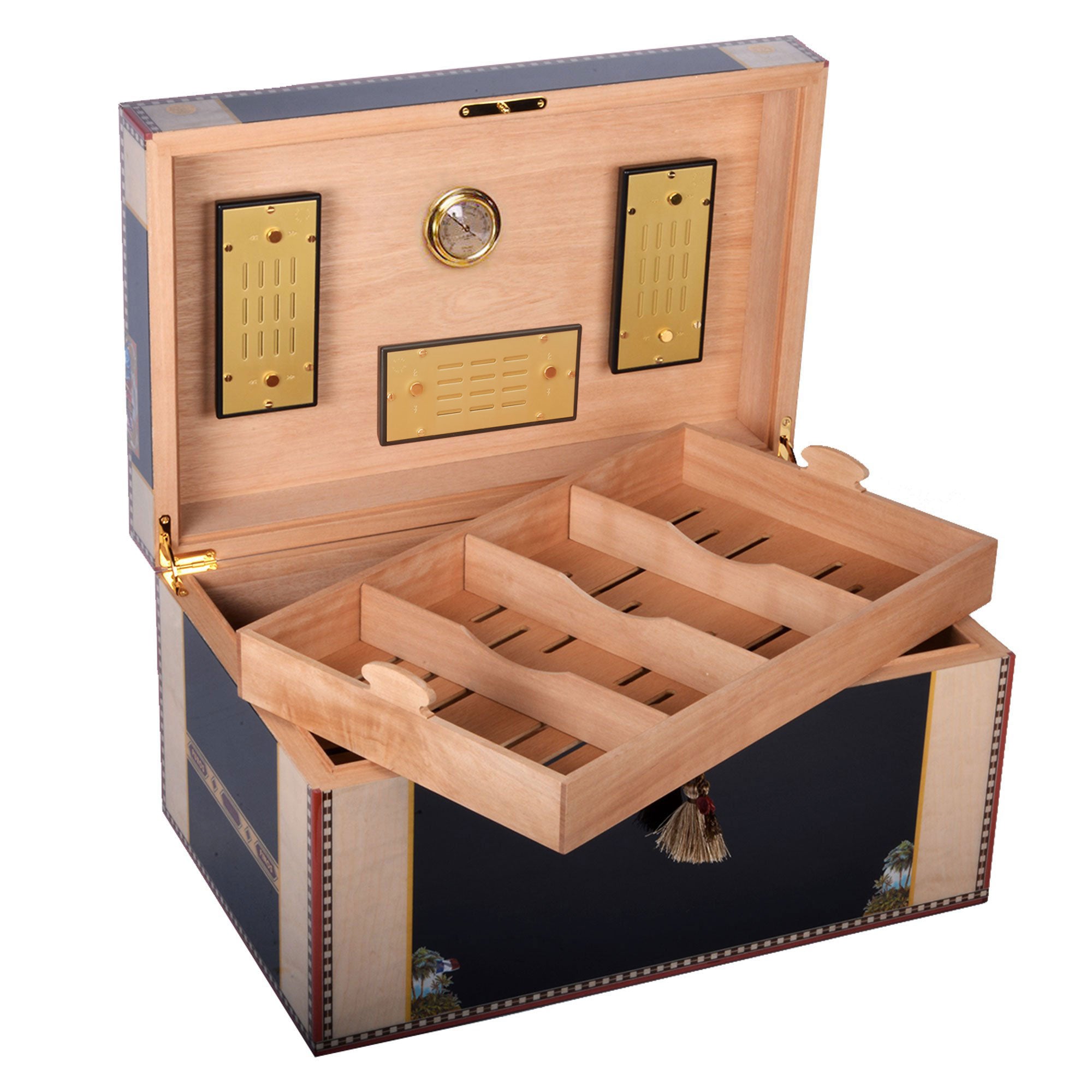 elie-bleu-flor-de-alba-humidor-500-zigarren-schwarz image 5