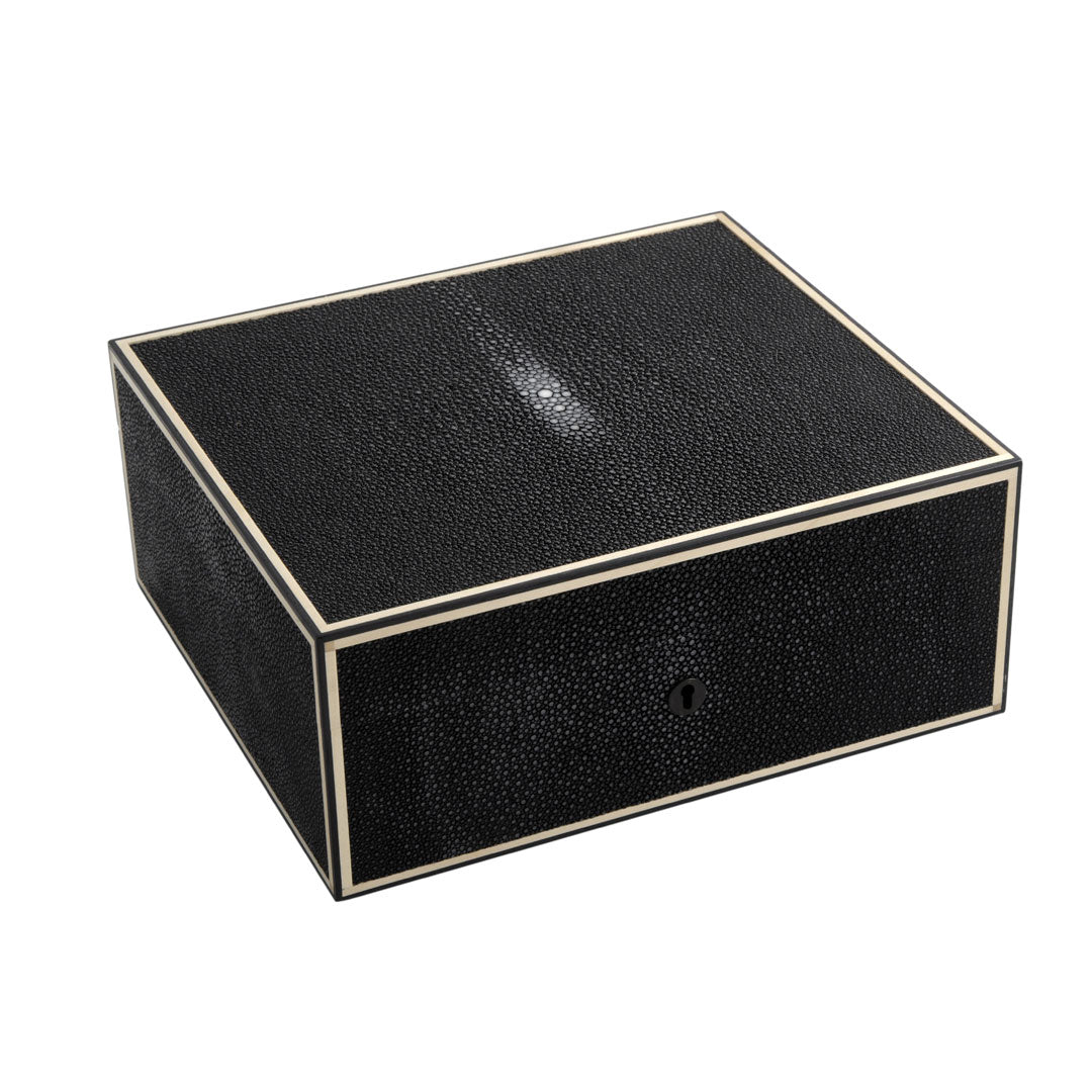elie-bleu-shagreen-uhrenbox-8-uhren-schwarz image 2
